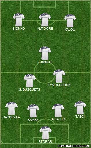 Tottenham Hotspur Formation 2011