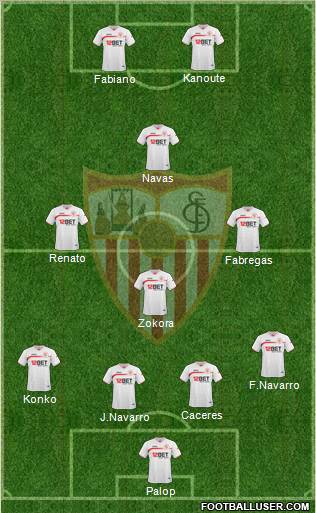 Sevilla F.C., S.A.D. Formation 2011