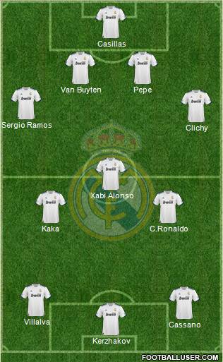 Real Madrid C.F. Formation 2011