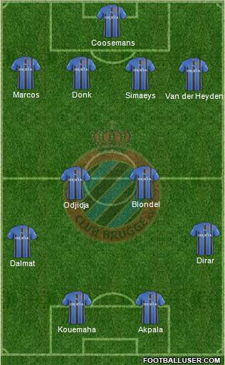 Club Brugge KV Formation 2011