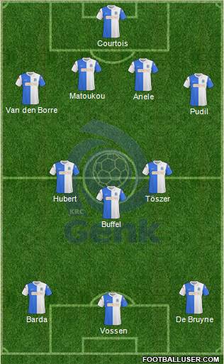 K Racing Club Genk football formation