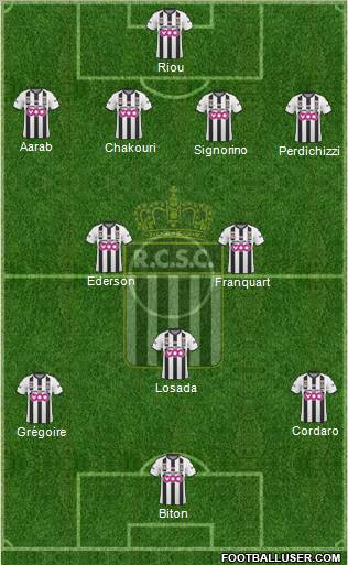 Sporting du Pays de Charleroi 4-5-1 football formation