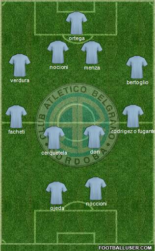 Belgrano de Córdoba football formation