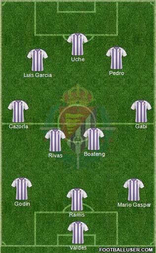 R. Valladolid C.F., S.A.D. football formation