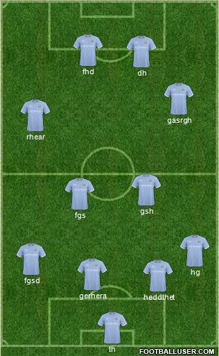 Manchester City Formation 2011