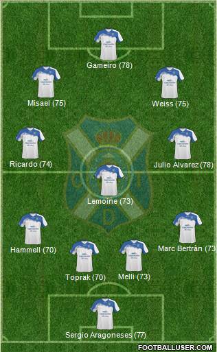 C.D. Tenerife S.A.D. Formation 2011