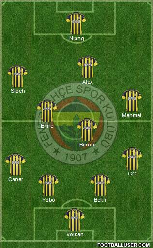 Fenerbahçe SK Formation 2011