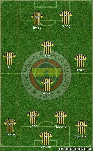 Fenerbahçe SK Formation 2011