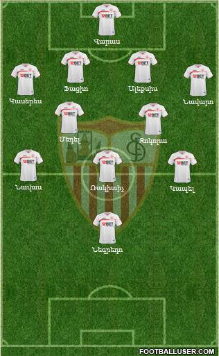 Sevilla F.C., S.A.D. Formation 2011