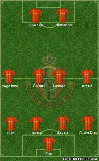 Nagoya Grampus Formation 2011