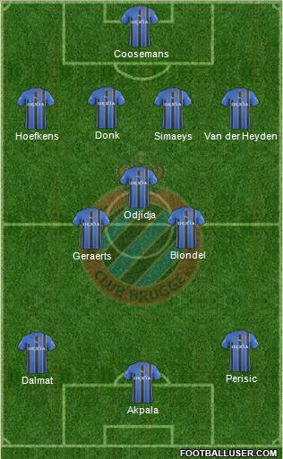 Club Brugge KV Formation 2011