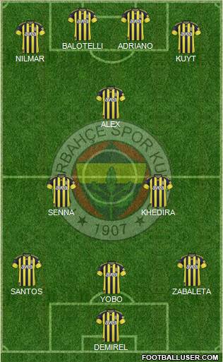 Fenerbahçe SK Formation 2011