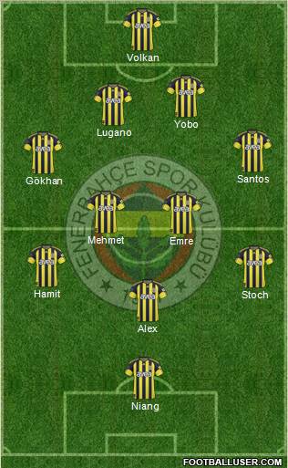 Fenerbahçe SK Formation 2011