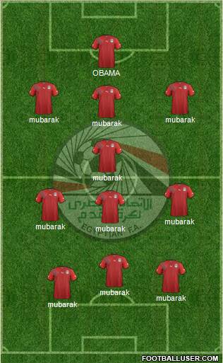 Egypt 3-5-2 football formation