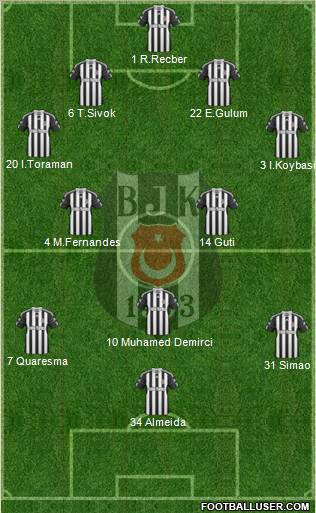 Besiktas JK Formation 2011
