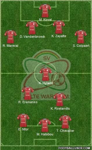 SV Zulte Waregem football formation