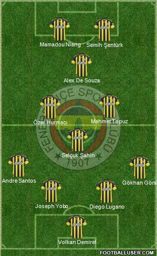 Fenerbahçe SK Formation 2011