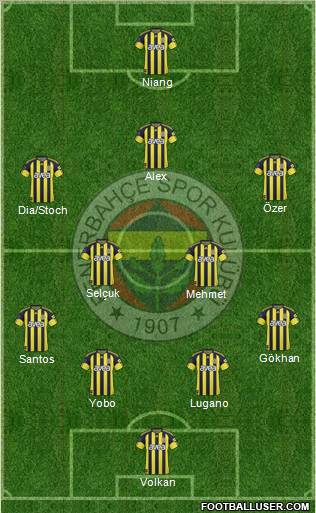 Fenerbahçe SK Formation 2011
