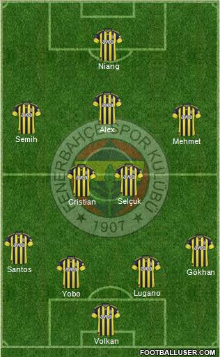 Fenerbahçe SK Formation 2011