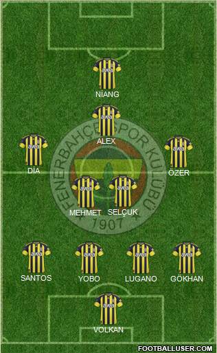 Fenerbahçe SK Formation 2011