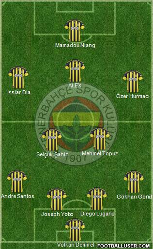 Fenerbahçe SK Formation 2011