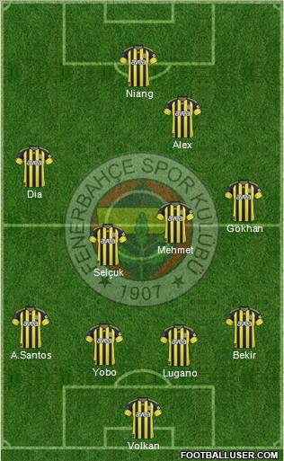 Fenerbahçe SK Formation 2011