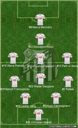 Santos FC Formation 2011