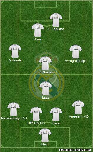 Real Madrid C.F. Formation 2011