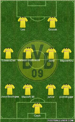 Borussia Dortmund Formation 2011