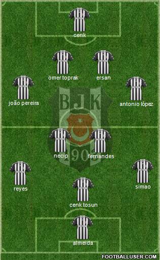 Besiktas JK Formation 2011