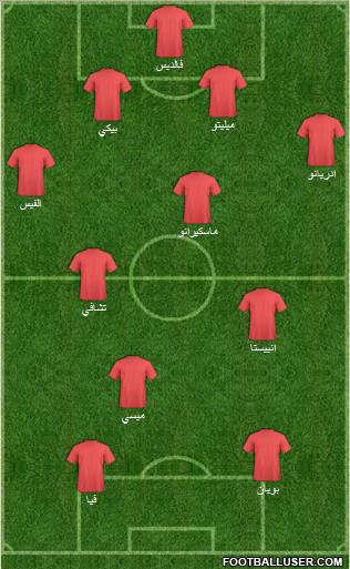 Pro Evolution Soccer Team Formation 2011