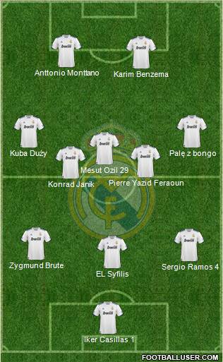 Real Madrid C.F. Formation 2011