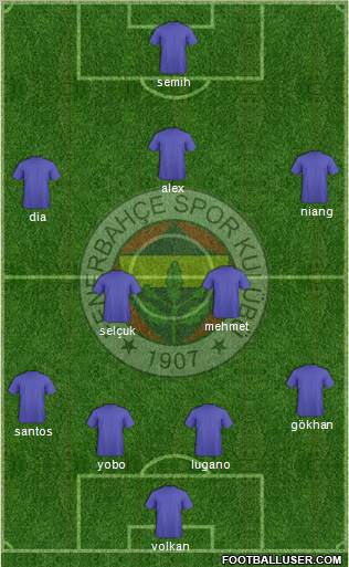 Fenerbahçe SK Formation 2011