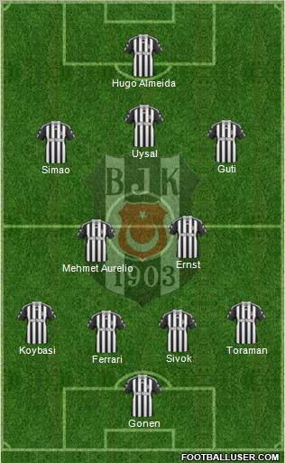 Besiktas JK Formation 2011