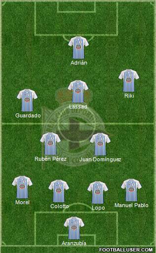 R.C. Deportivo de La Coruña S.A.D. Formation 2011