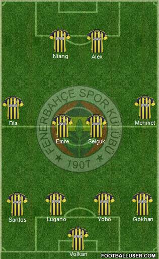 Fenerbahçe SK Formation 2011
