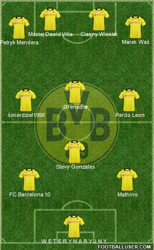 Borussia Dortmund Formation 2011