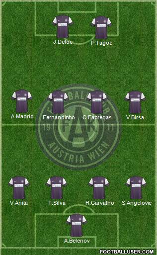 FK Austria Wien Formation 2011