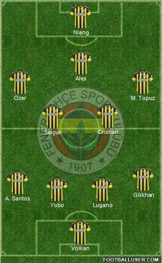 Fenerbahçe SK Formation 2011