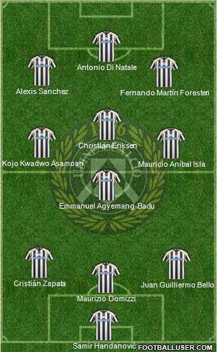 Udinese Formation 2011