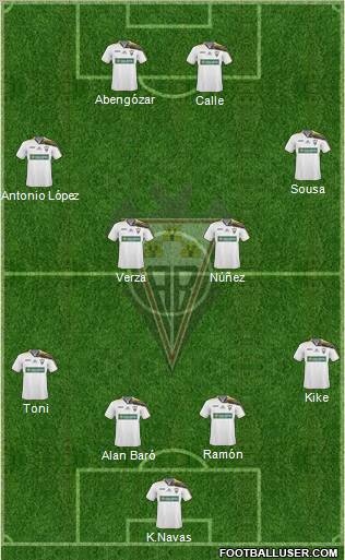 Albacete B., S.A.D. Formation 2011
