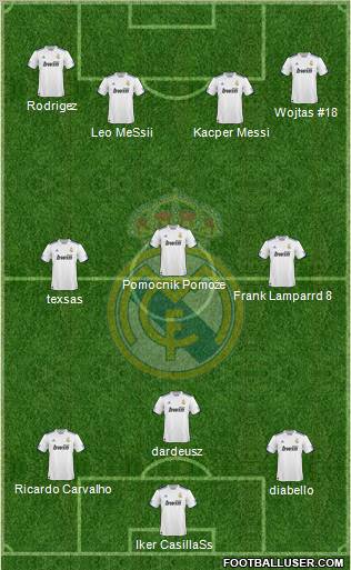 Real Madrid C.F. Formation 2011