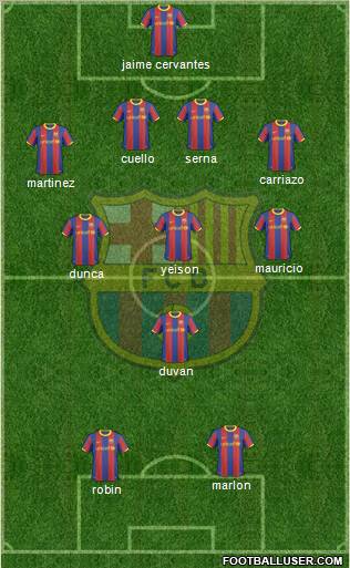 F.C. Barcelona Formation 2011