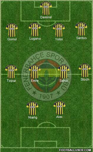 Fenerbahçe SK Formation 2011