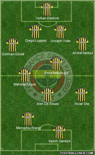 Fenerbahçe SK Formation 2011