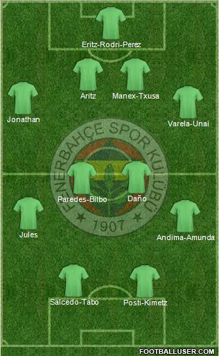 Fenerbahçe SK Formation 2011