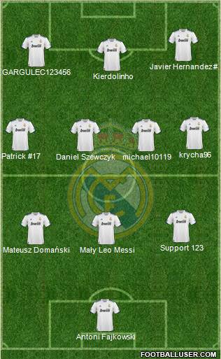 Real Madrid C.F. Formation 2011