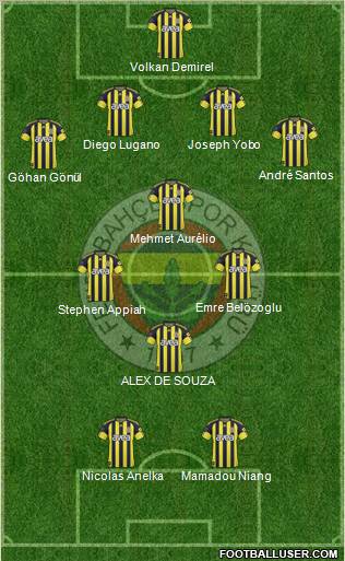 Fenerbahçe SK Formation 2011