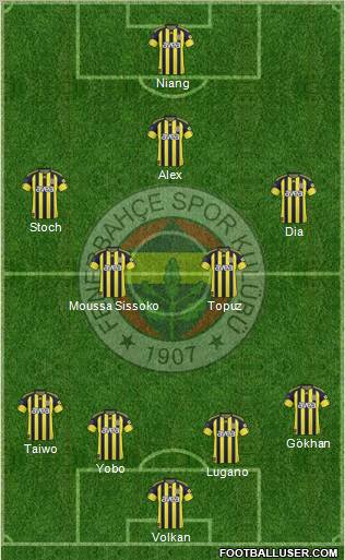 Fenerbahçe SK Formation 2011