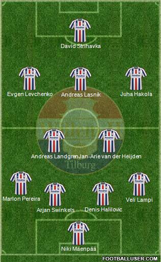 Willem II football formation